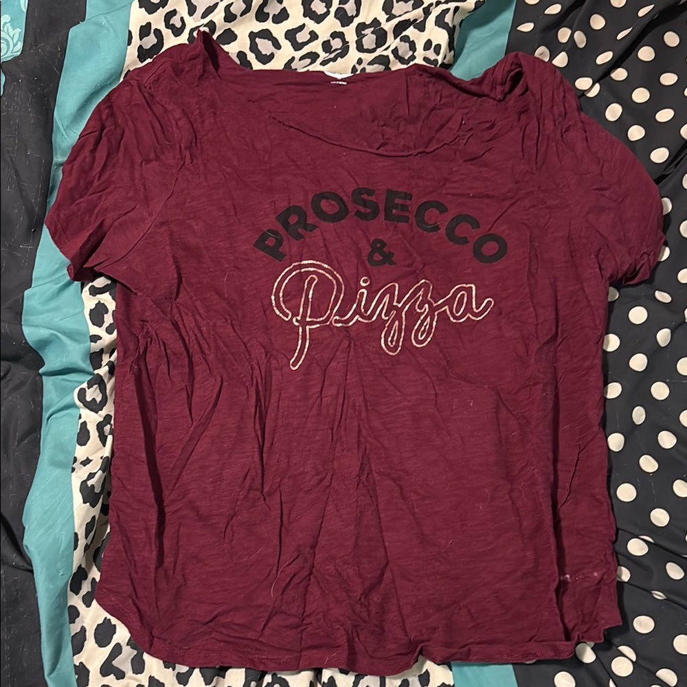 Old Navy Red Relaxed Short Sleeve T-Shirt
